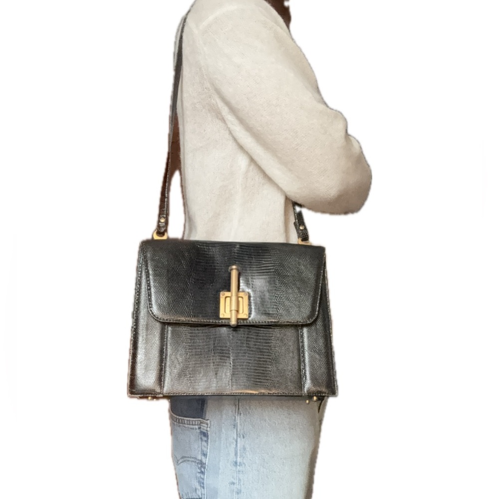 Donna Karan vintage lizard skin handbag - Picture 11 of 11